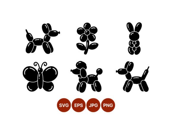 Balloon Animal Shapes Vector Review