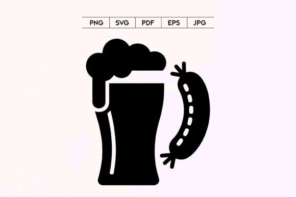 Beer Glass and Sausage Icon Review for Embroidery Projects