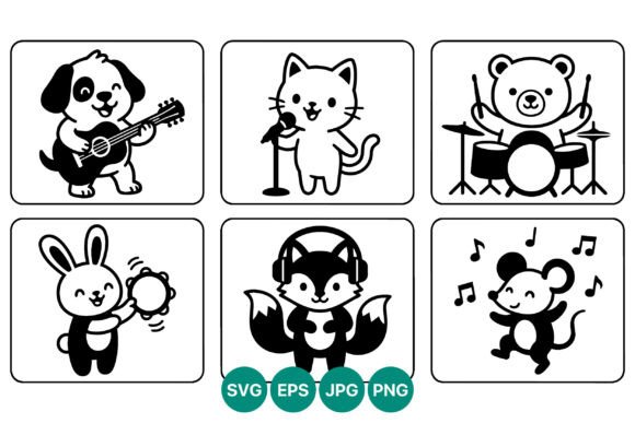 Cartoon Animals Playing Musical Embroidery Review