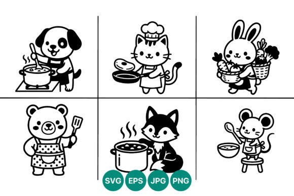 Cute Animal Cooking Vector Set Review