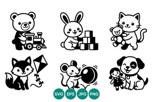 Cute Baby Animals Playing with Toys Embroidery Review