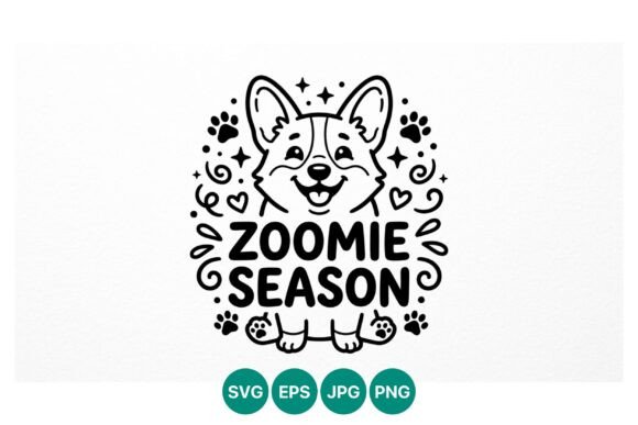 Cute Corgi Zoomie Season Vector Review