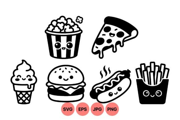 Cute Kawaii Fast Food Icons Review