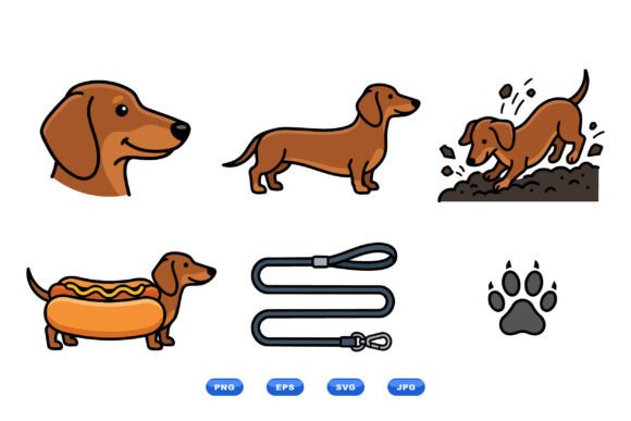 Dachshund Cute Clipart Pack Review