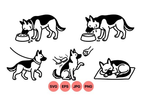 German Shepherd Life Clipart Review