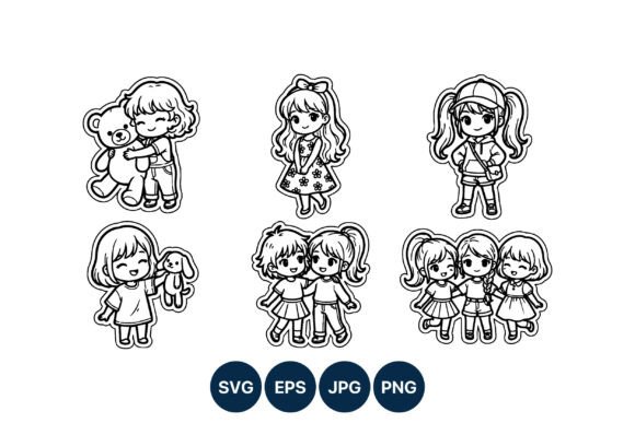 Girls Hugging and Playing with Teddy Embroidery Review