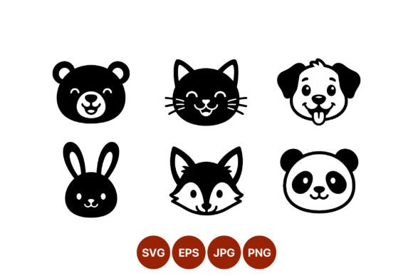 Happy Animal Faces Black and White Review