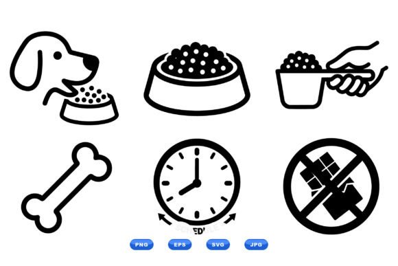 Minimal Pet Feeding Icons Review