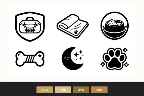 Pet Care Black White Icons Set Review