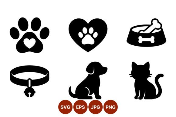 Pet Paw and Silhouette Icons Review