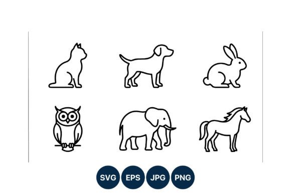 Simple Animal Line Art Vector Icons Review
